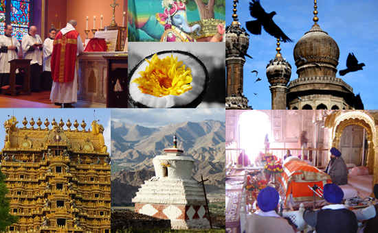 Different parts of India contributed to its Religious Life