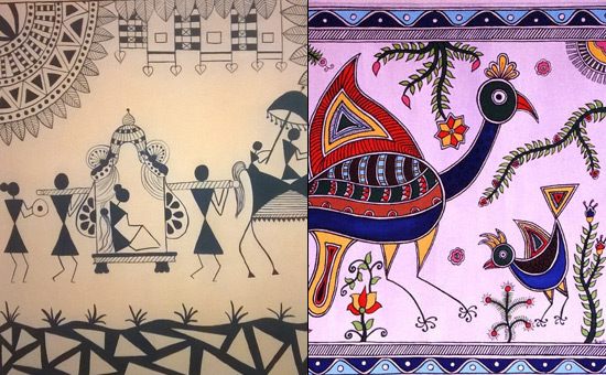 Warli Painting and Madhubani Painting