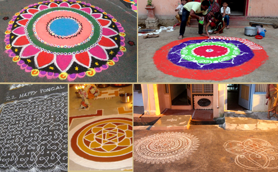 Rangoli: Powder Meets floor, Paint Meets Canvas